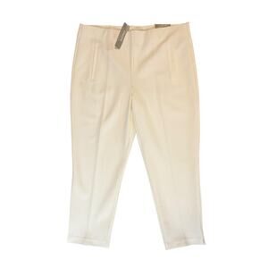 NWT Chicos The Ultimate Fit Juliet White Ankle Pants Size Large 12 (2) NEW $79